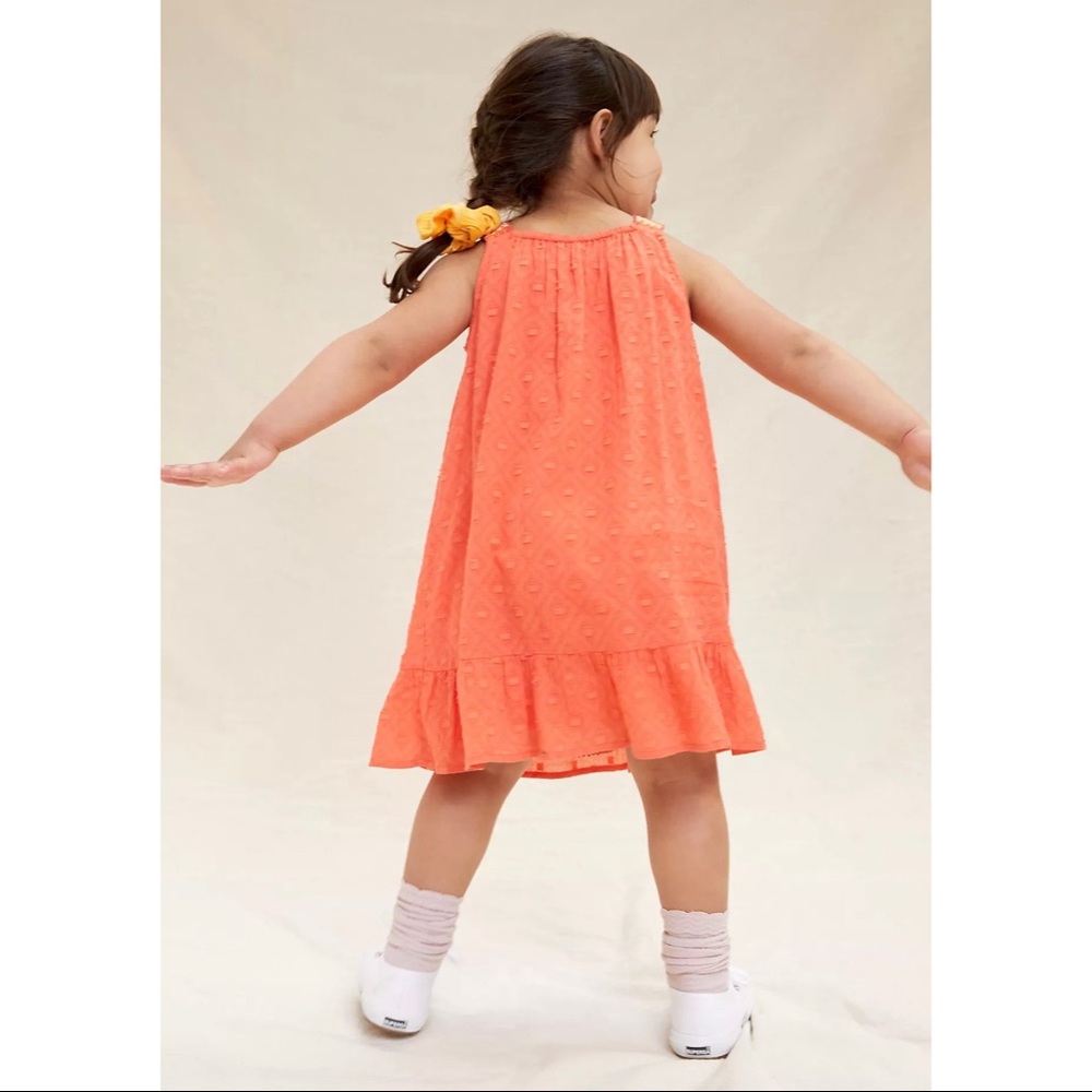 Anthropologie Coral Embroidered Kids Dress NWT - Picture 5 of 11